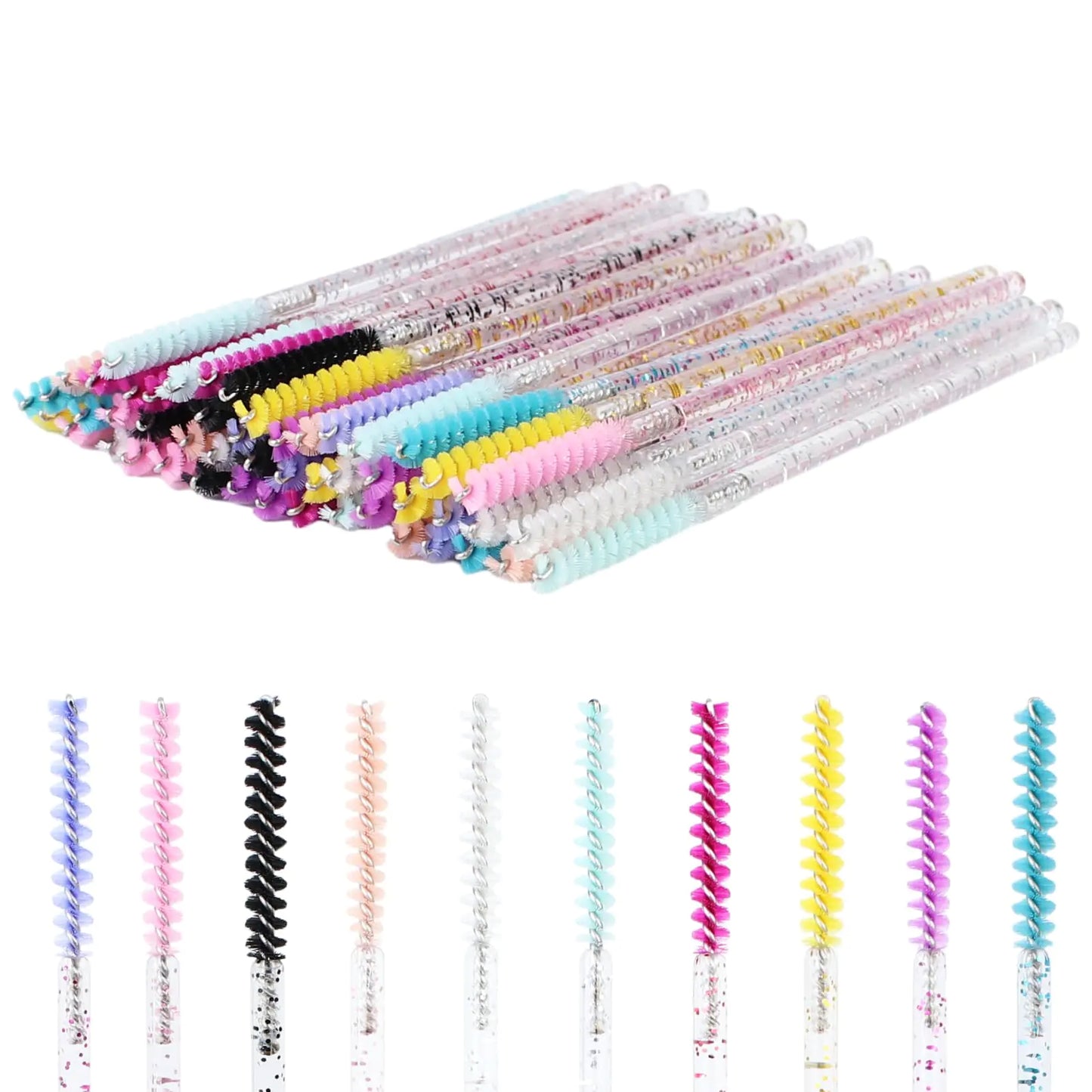 100pcs Disposable Skinny Mascara Wands