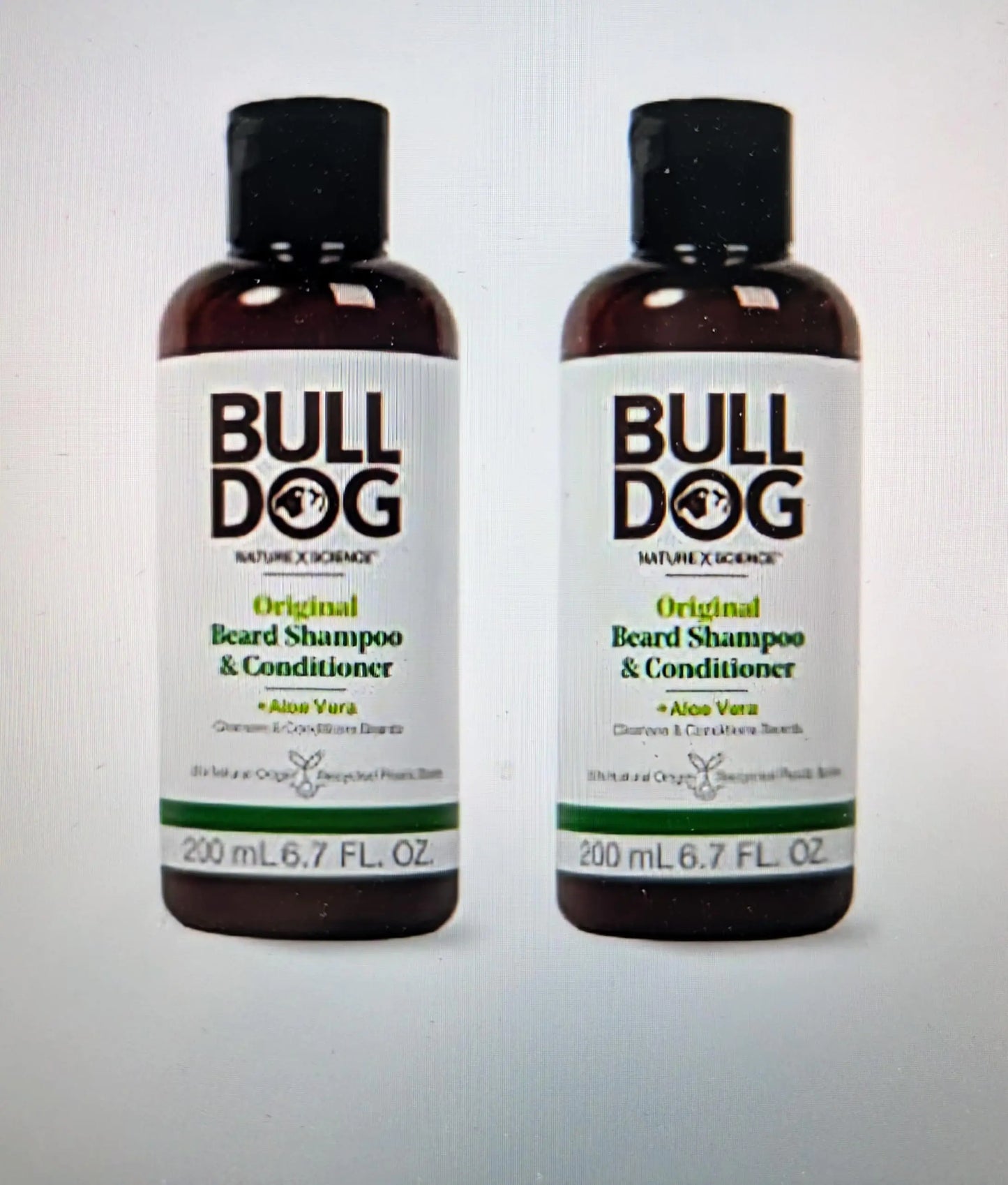 Bulldog Mens Skincare and Grooming Beard Shampoo and Conditioner 6.7 Ounce Pack of 2