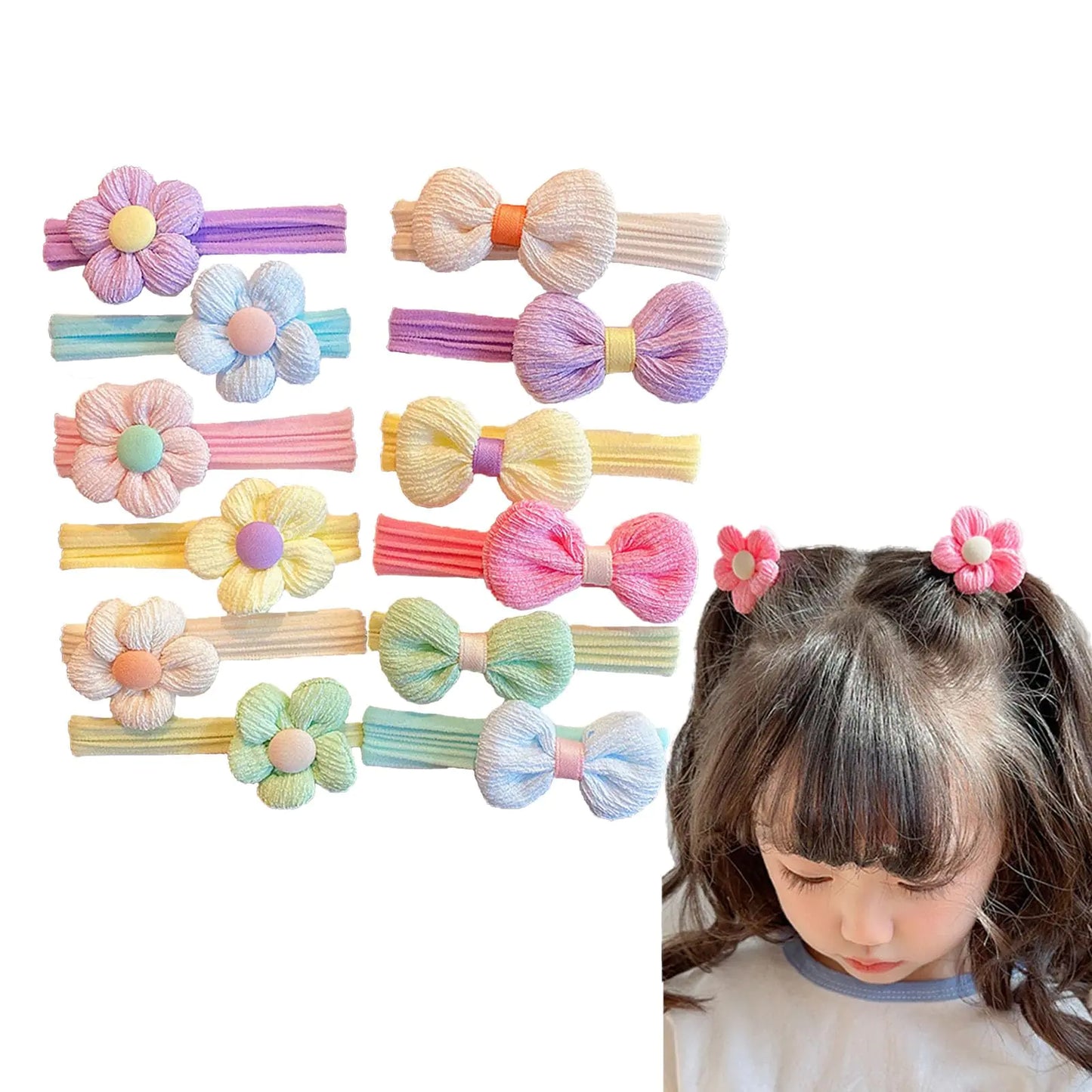 12PCS Little Girls Hair Clips
