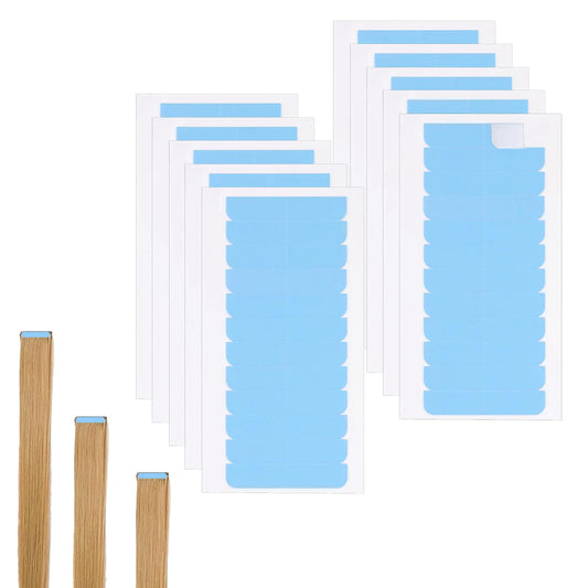 Hair Extension Tape 120 Pieces Double Sided Adhesive Tape in Tape Replacement Invisible Waterproof Lace Front Wig Tape Tabs Real Hair Extensions Supplies for Human Hair Extensions No Residue