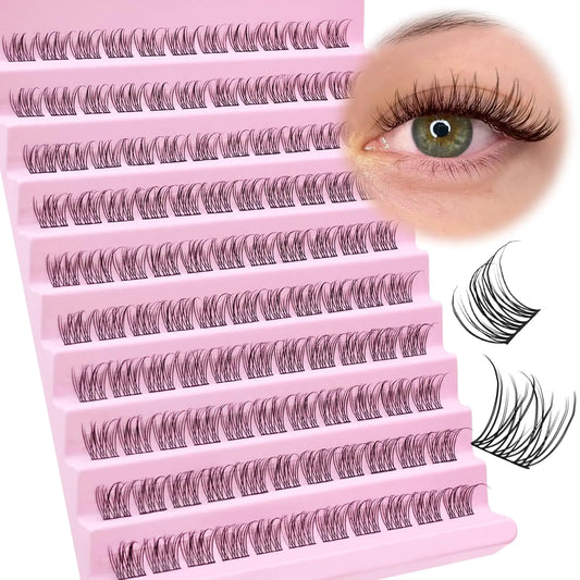 Natural Lash Clusters D Curl 9-11MM Short Eyelash 110pcs