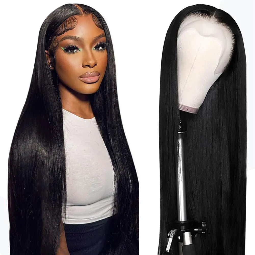 30 Inch Straight Lace Front Wigs Human Hair 200 Density 13x6 HD Lace Frontal Wig